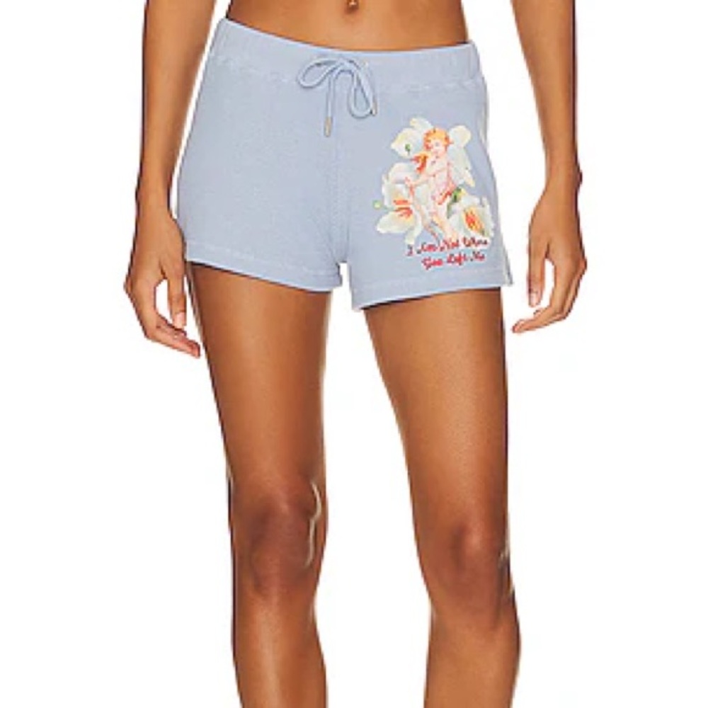 Boys Lie Light Blue Waffle Women's Shorts